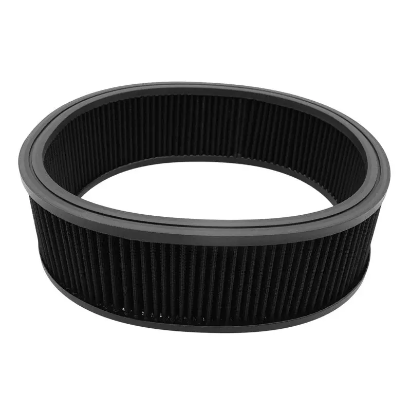 

1 PCS Air Cleaner Elements Replacement Filter 14Inch By 4Inch High Flow Round Air Filters Auto Accessories Washable Black
