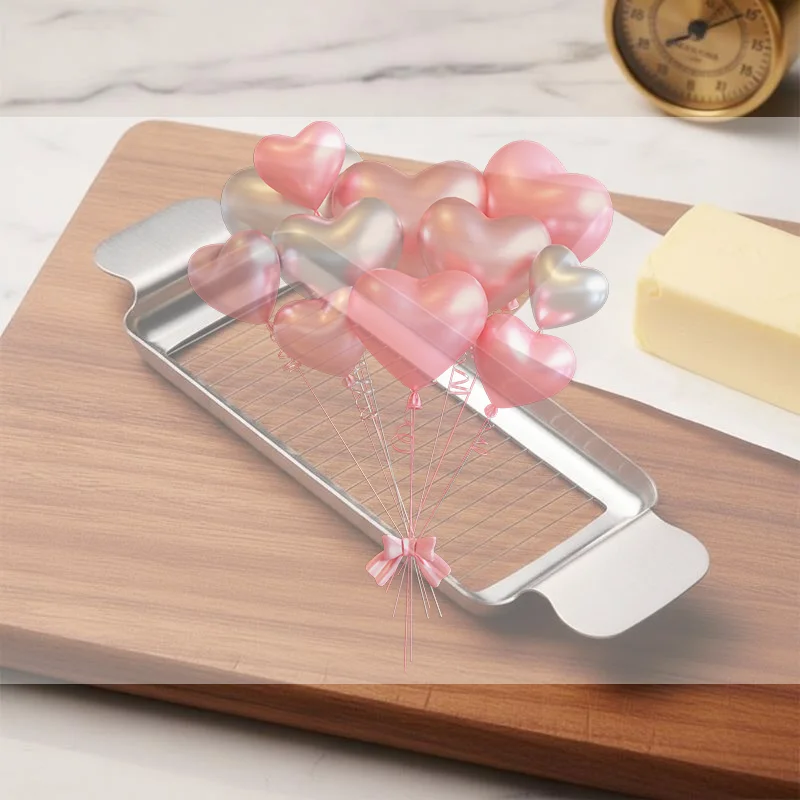 Stainless Steel Butter Slicer With Sharp Cutting Wires Even Slice Effect For Home Baking Pastry Making Kitchen Baking Tools