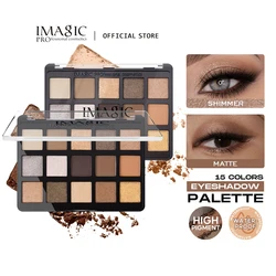 IMAGIC Vitality 15 Color Eyeshadow Palette Makeup Matte+Shimmer Pigmented Eye Shadow Powder EY-361