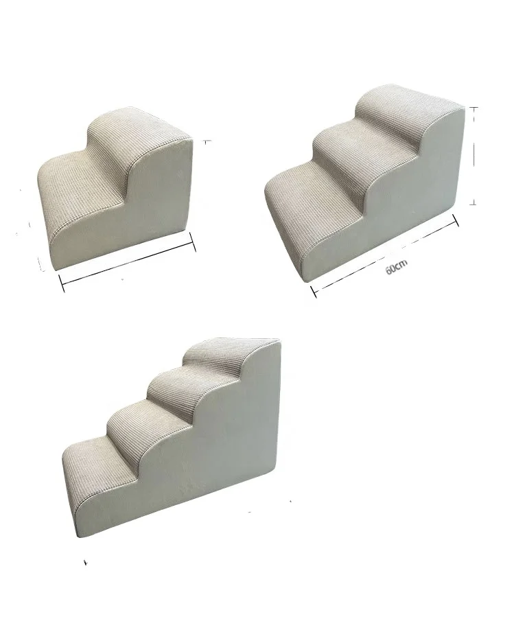 

Hot Sale Customizable Waterproof Non-Slip Sponge Pet Supplies Small Dog Ramp Ladder Dog Stairs For Small Dogs And Cats