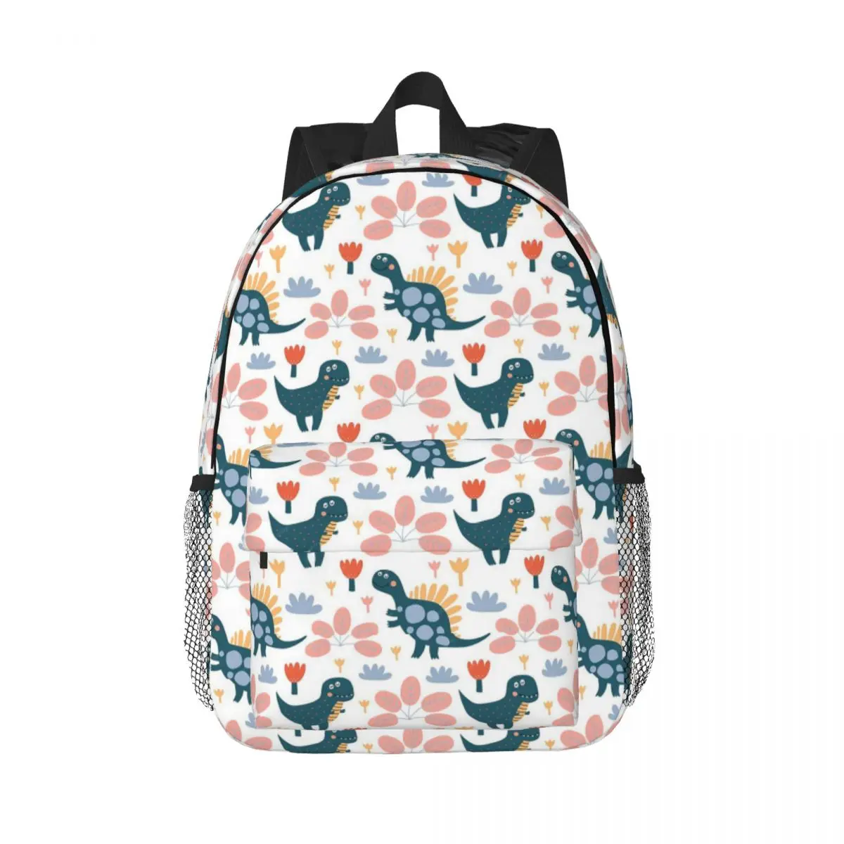 

Бесшовный узор с милыми динозаврами, рюкзак, Лидер продаж, рюкзак для мальчиков и девочек, сумка для книг, сумки на плечо для мужчин, женщин, детей, школьная сумка