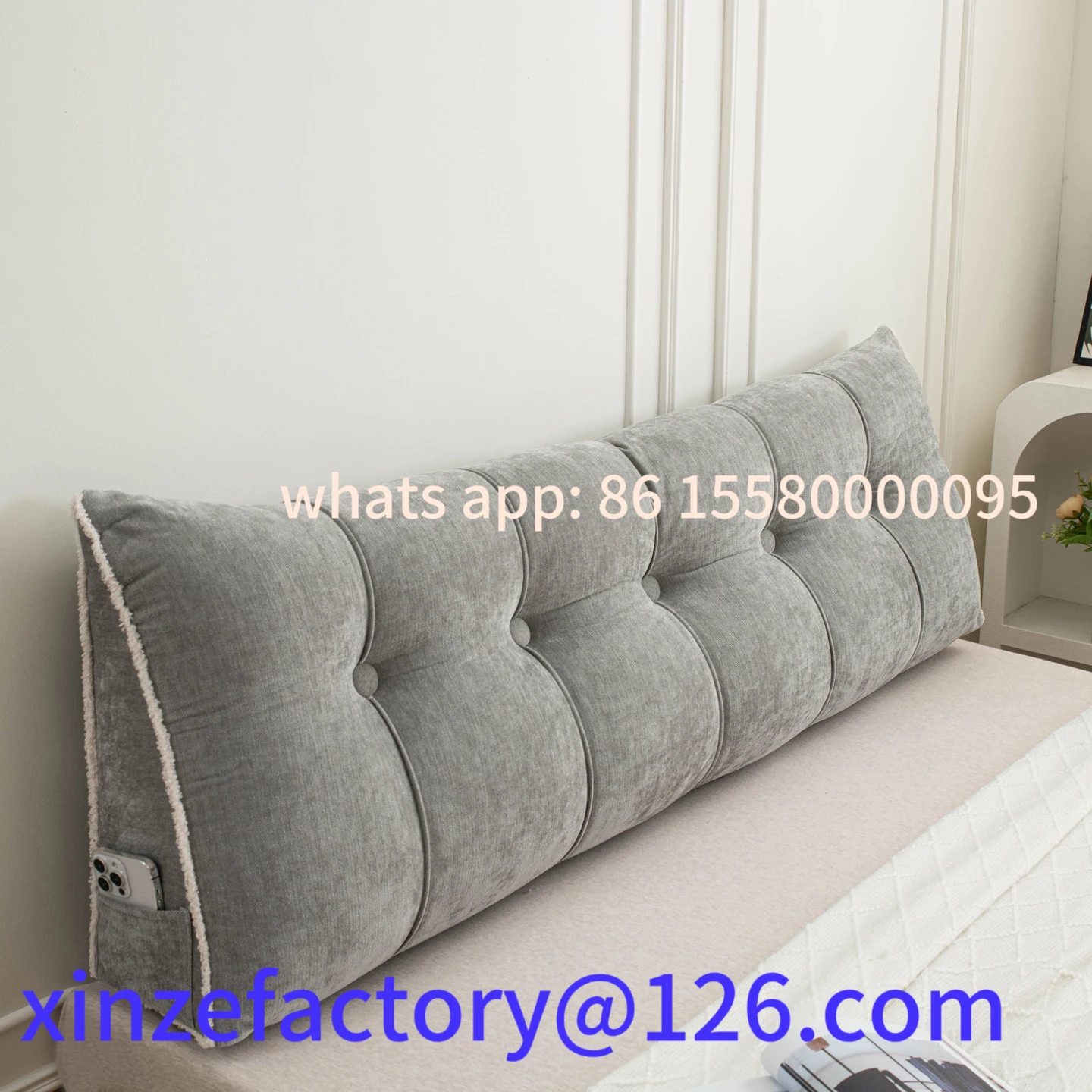 

Be suitable for 1Pc Reading Pillow for Bed, Memory Foam Back Pillow for Sitting Up, Rest Pillow with Arms