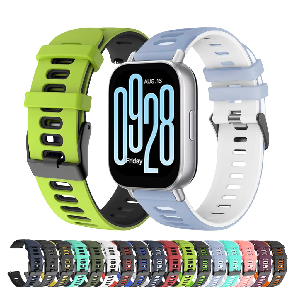 حزام رياضي 20 ملم 22 ملم من السيليكون لساعة Redmi 5 Lite/أساور نشطة لساعة سامسونج/هواوي/غارمين/Amazfit/شاومي الذكية #1