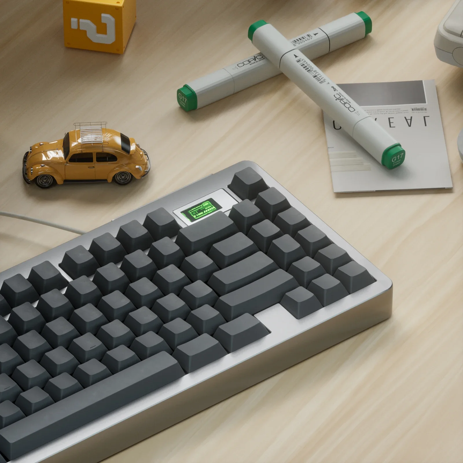 

Minimalist black/white/red/retro non-engraved keycaps PBT sublimation customization Original Wooting mechanical keyboard