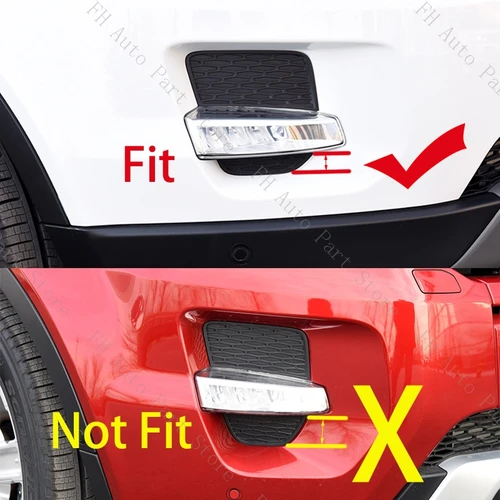 Imagen 2 del producto Para Land Rover Range Rover Evoque 2012-2015 lámpara antiniebla de coche marco de rejilla cubierta de carcasa luz antiniebla embellecedor tapa bisel capó