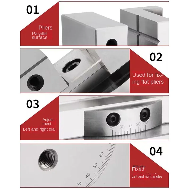 Imagem -05 - Ângulo Ajustável High Precision Tool Universal Grinder Vise Screw Sine Slope 3