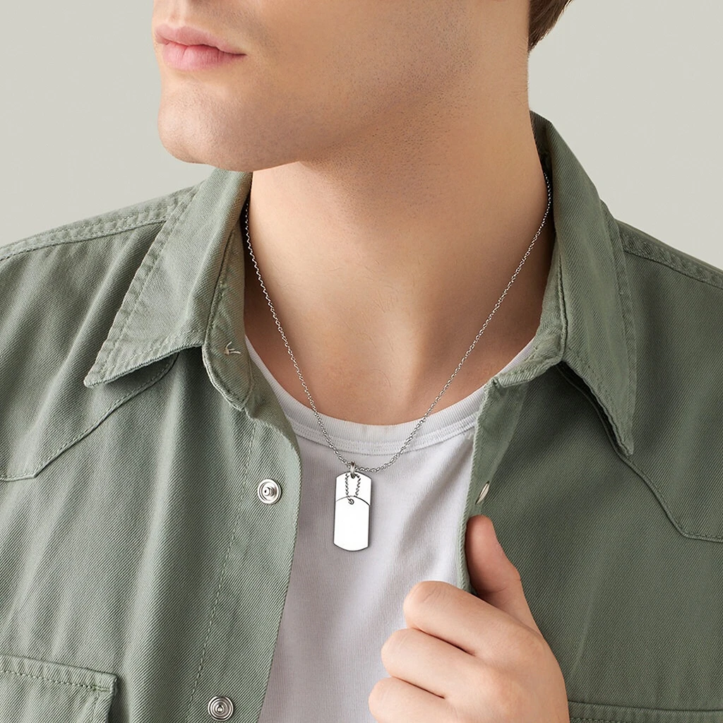 روندا قابل للتعديل حجم الرجال علامة قلادة قلادة مطرز سلسلة العصرية الأزياء والمجوهرات التبعي