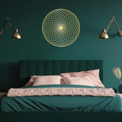 Metallic Wall Creations Mystic Yantra Wall Art Holy Geometry Mandala Ring Decoration Meditation Sculptures Soulful Lounge Gifts