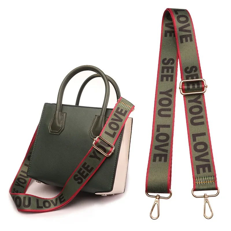 Adjustable Length Bag Strap Fashionable Full-colour Printing Women Messenger Belts Replacement Crossbody Handbag Shoulder Strap