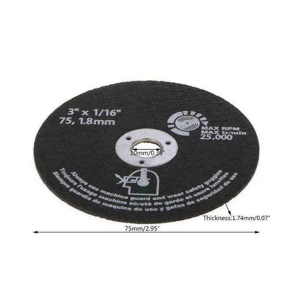 5Pcs 75 milímetros Ângulo Moedor De Disco De Corte Mini Lâmina de Serra Circular De Metal Em Aço Inoxidável Ferramenta De Corte Rotativo