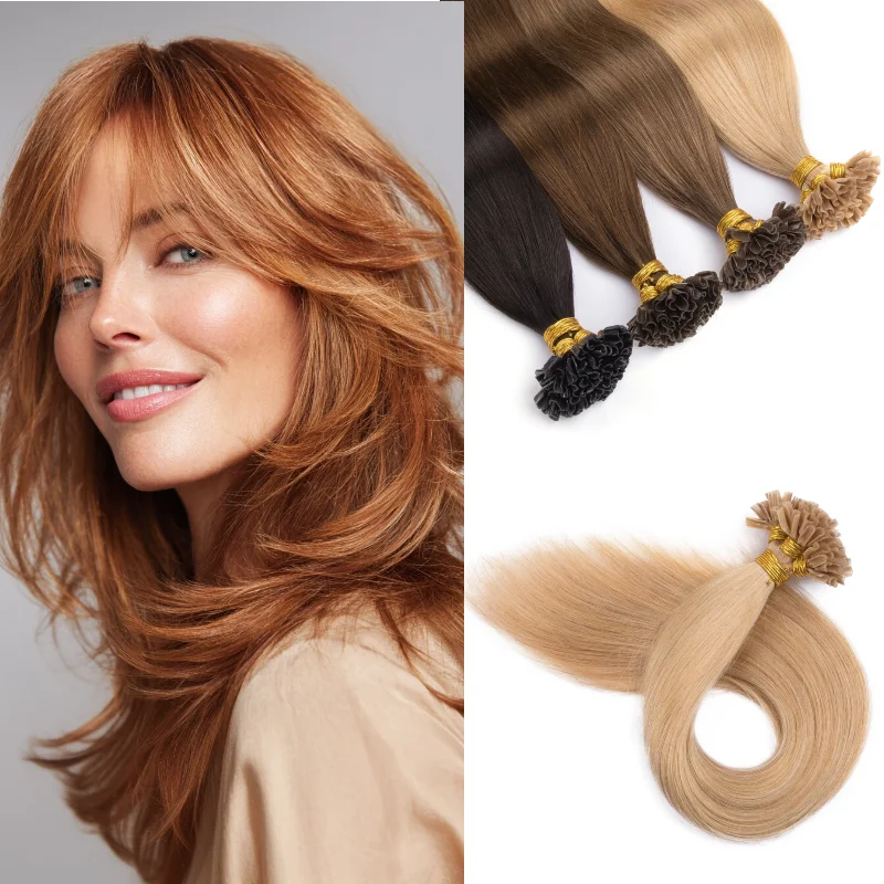 人毛-u-チップヘアエクステンション-12-インチ-50-ストランドヘアウィーブ卸売ドロップシップカラー-1b-2-4