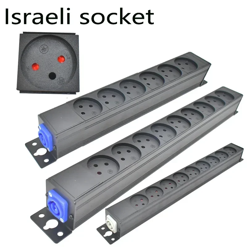 Israel PDU Power Strip Network cabinet rack Schuko Powerlink Power Link Box Aviation plug 1-10AC