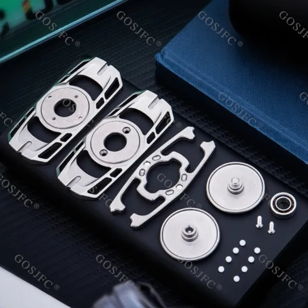 JUZHEDC LINGYIN diapason à deux lames Fidget Spinner métal anxiété jouets Fidget jouets pour adultes Gadgets accessoires de bureau