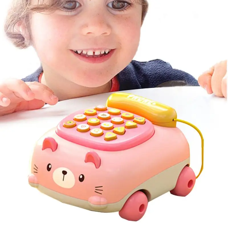 

Play Phone Toy Kid Toys Engaging Lights And Sounds Parent-Child Interactive Toy Pretend Play Phone For Kids Toddler Girl Toys