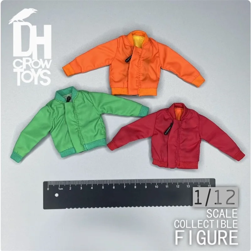 CROW DH TOYS 1/12 Soldier Clothing Accessories Fashion Multi Colored Jacket Coat Model For 6'' Action Figure Body In Stock