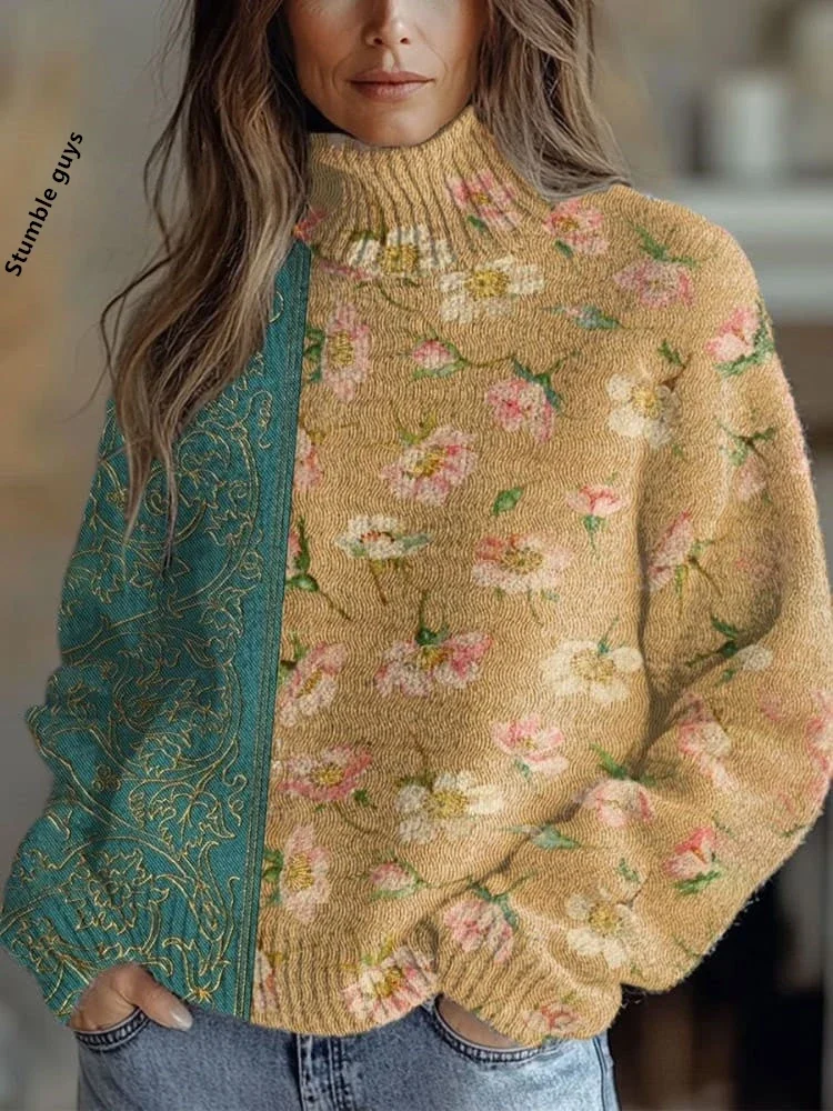 Outono inverno camisola feminina casual moda quente aconchegante pele-amigável macio uso diário santa hoodie presente de natal malha topo ​