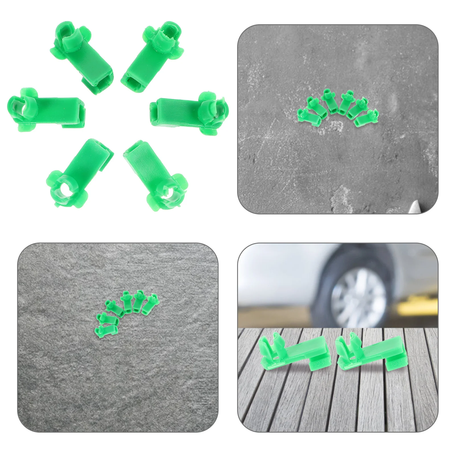 

10Pcs Door Rod Bumper Clip Set for Car Door Lock System Strong Plastic Retainer Clips Handle Lock End Rod Clip Easy DIY