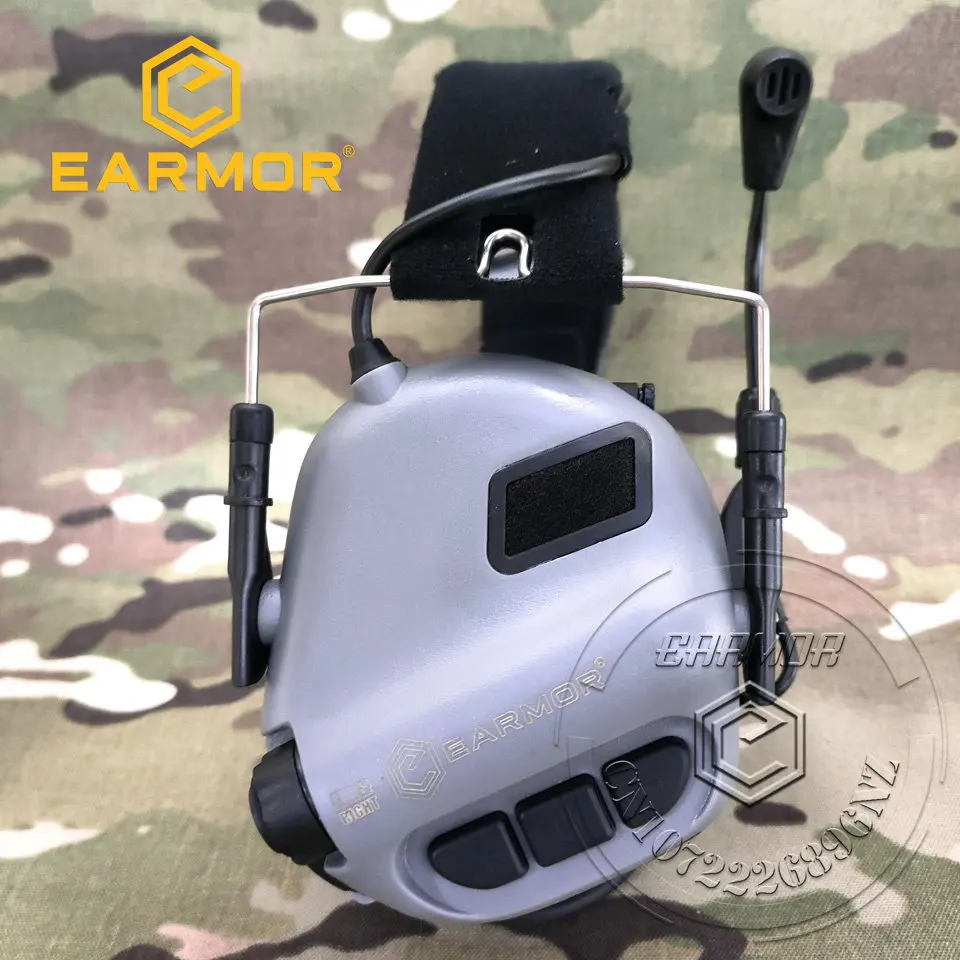 EARMOR M32 MOD3 Tactical Headset Headphone Hearing Protection Shooting Earmuffs with Microphone Sound Amplification