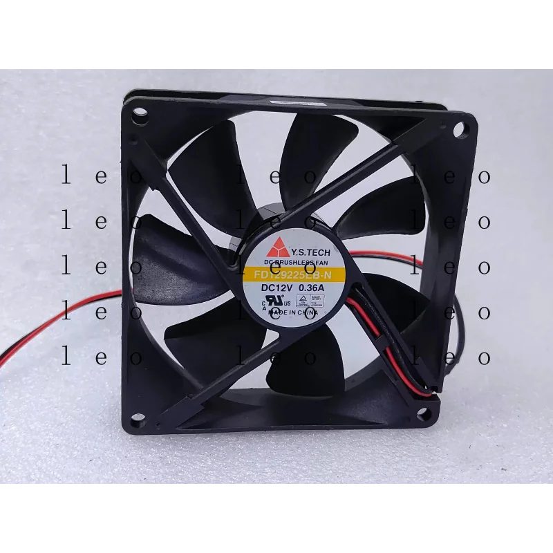 BB  for  Y.S.TECH FD129225EB-N 9025 DC12V 0.36A 9CM 3-Wire Case Cooling Fan