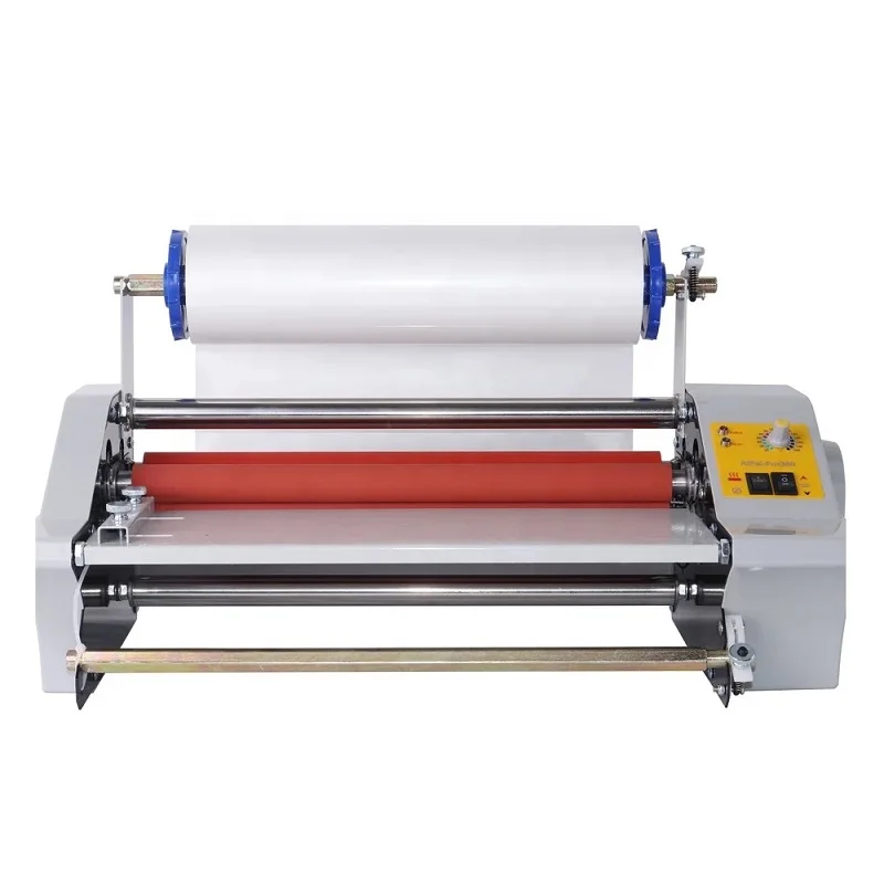 New High-Accuracy Semi-Automatic Heat/Cold Roll Laminator Laminating Machine 30cm Width For UV DTF AB Vinyl Film Label Sticker