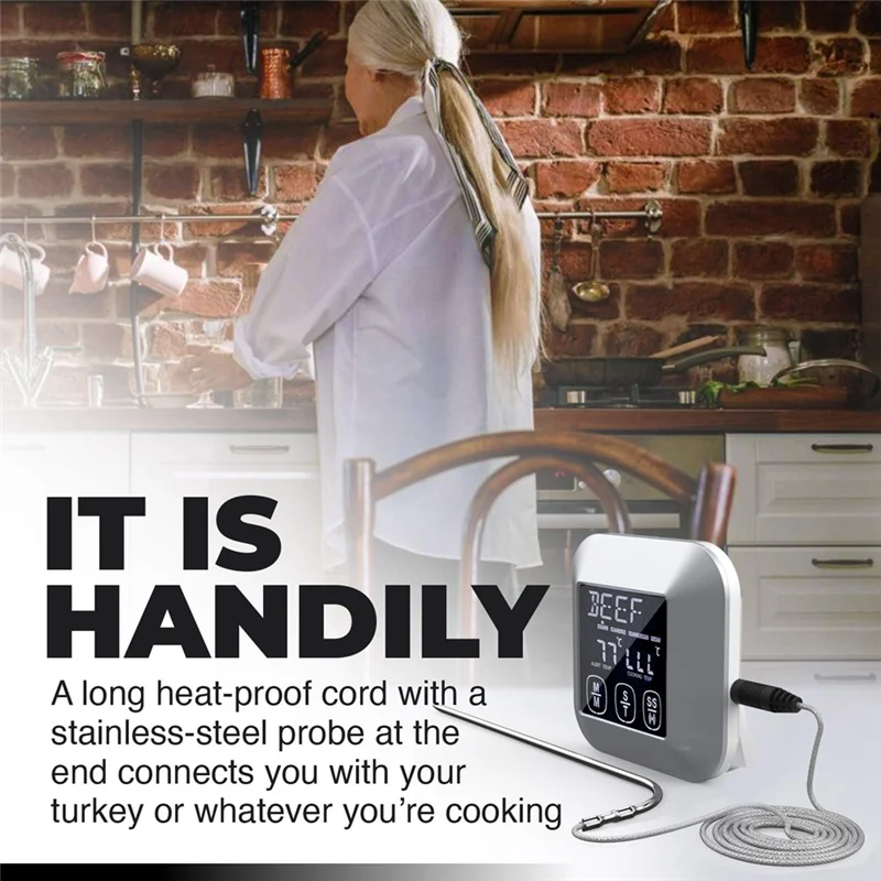 

Digital Touch Screen Kitchen Thermometer