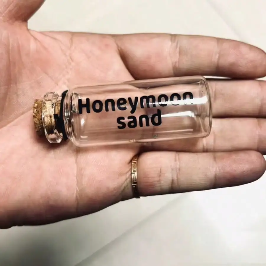 Honeymoon Keepsake Unique Wedding Travel Gift Small Sand Bottle Bride Gift Couple Gift Vacation Sand Jar Beach Honeymoon Memory