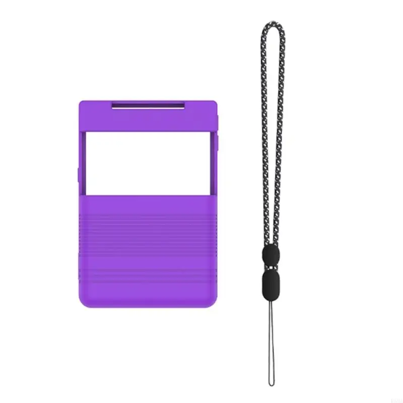 Capa protetor para TRIMUI Brick Game Console Shell Silicone Sleeve com cordão R58a