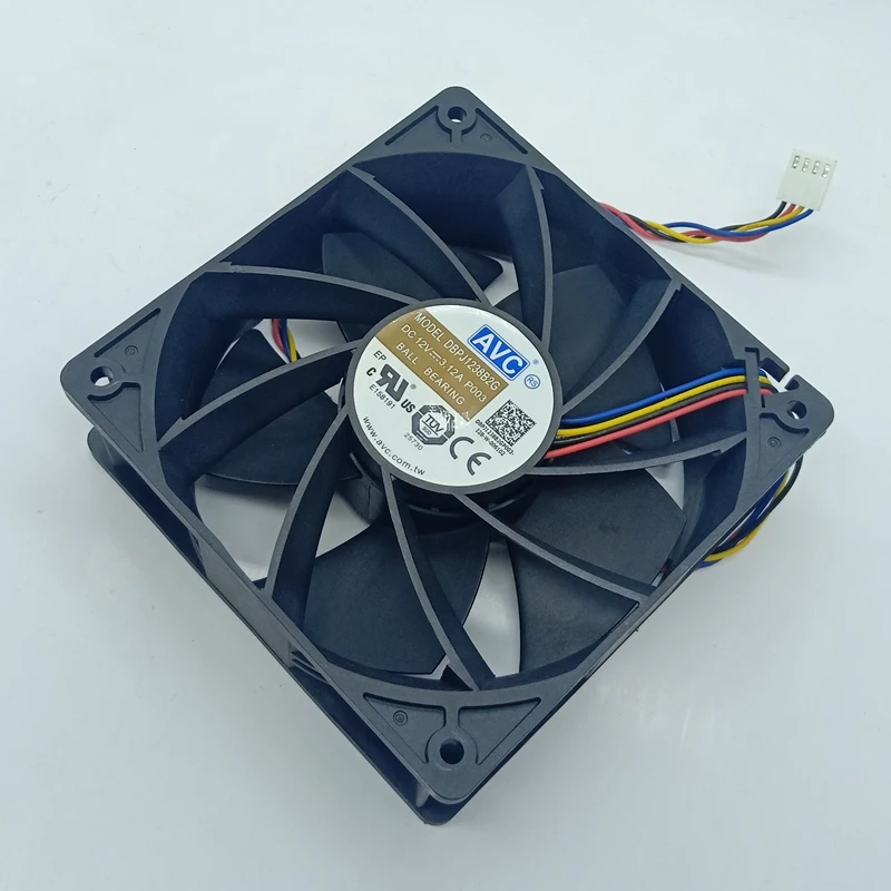 DBPJ1238B2G For AVC 12038 12V 4-Wire PWM Miner Mining 120mm 12cm Cooling Fan High Speed Violence Powerful Cooling Fan 7000RPM