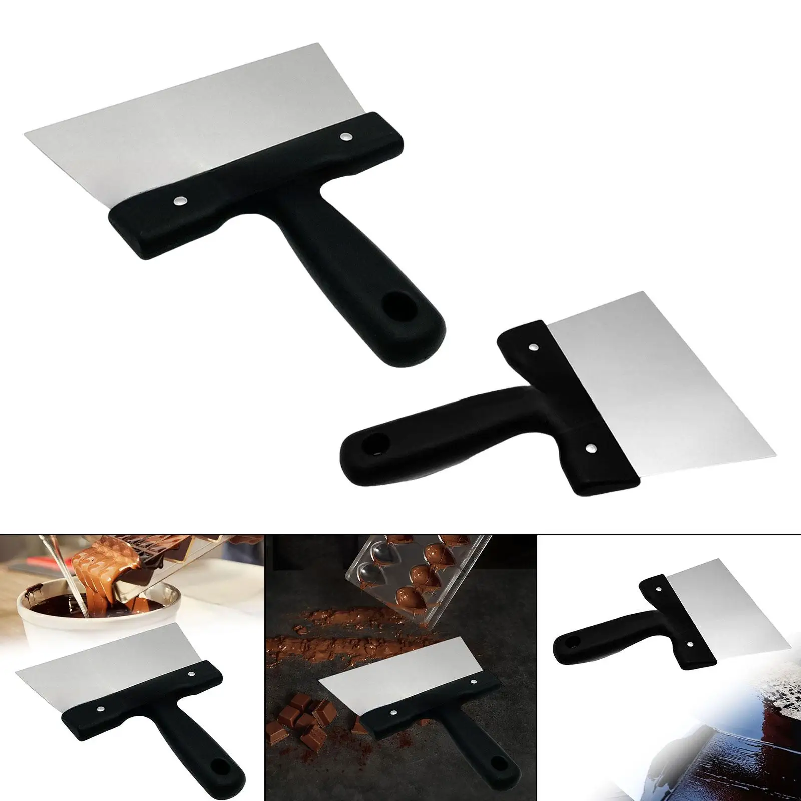 

Multifunctional pizza server and cream spreader, chocolate cutter for kitchen