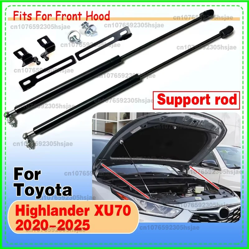 Car Hood Lift Support Spring For Toyota Highlander XU70 2020 2021 2022 2023 2024 2025 Shock Bracket Strut Bars Hydraulic Rod