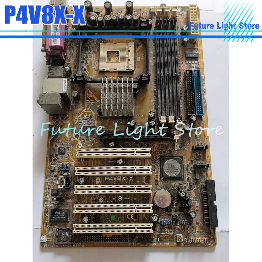 478 Pin CPU 5× PCI Slot AGP Graphics Card Interface P4V8X-X Motherboard