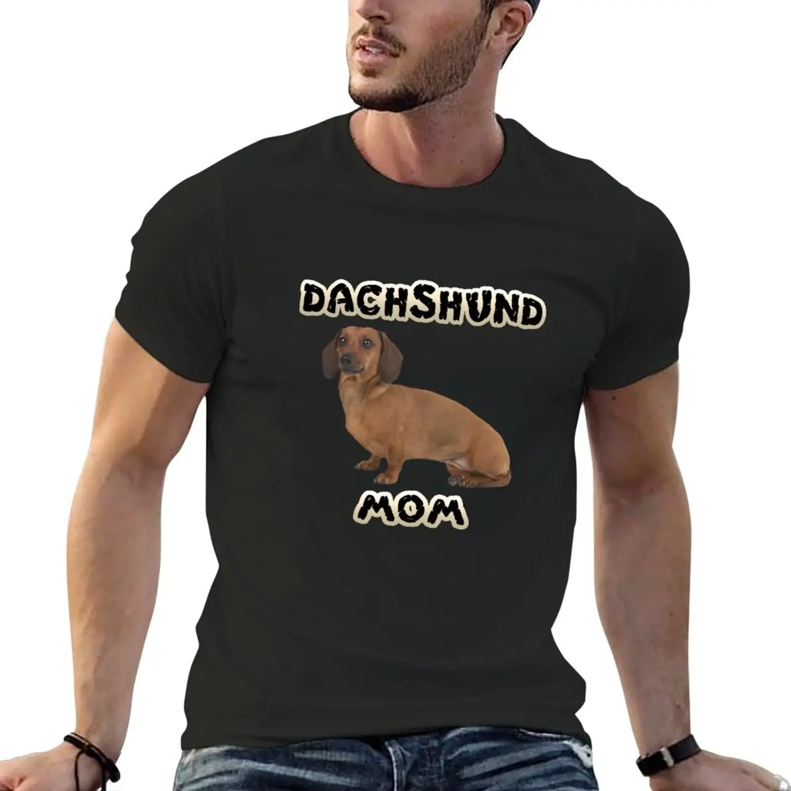 

Smooth Dachshund Mom Mother T-Shirt vintage clothes boys whites mens graphic t-shirts hip hop