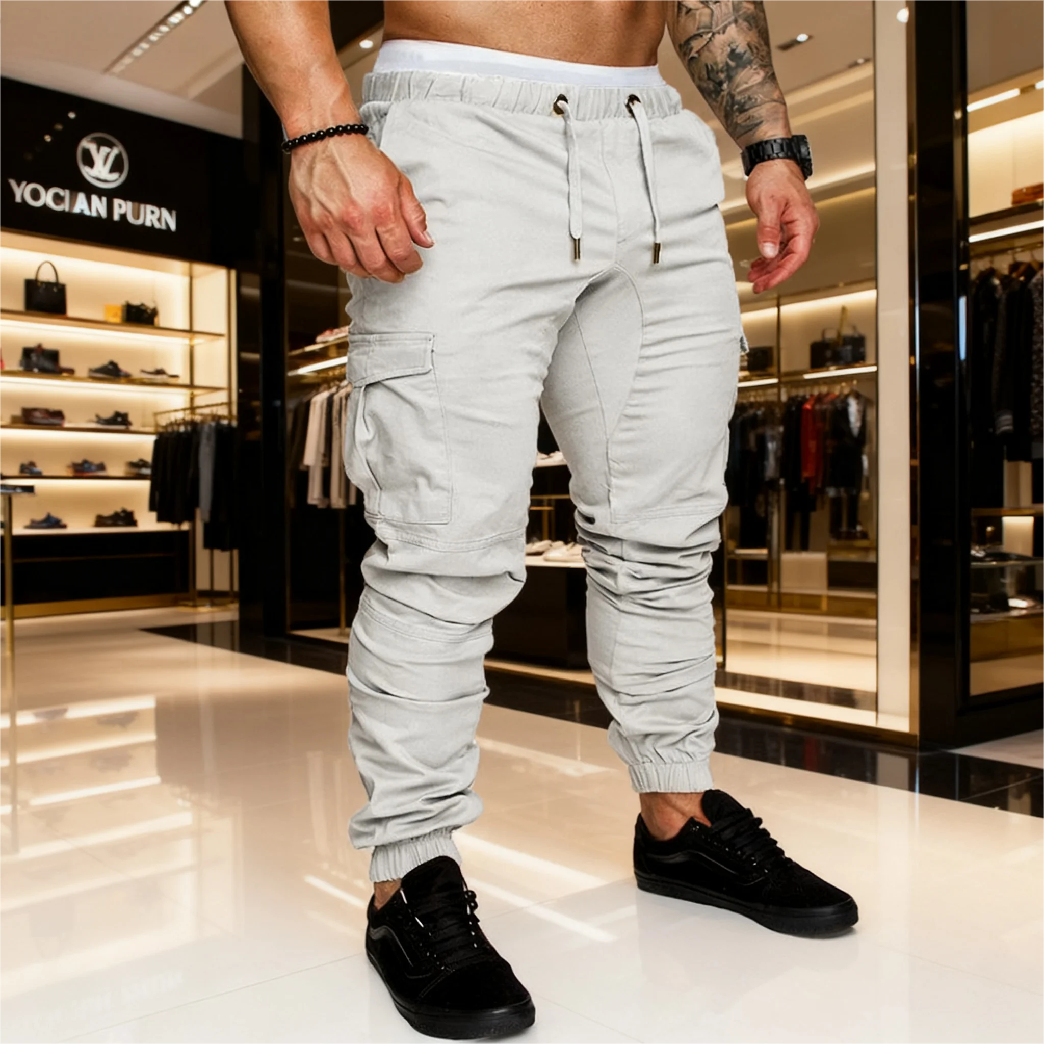 الرجال Sweatpants السراويل الفضفاضة رجل الذكور الملابس رياضة رياضة كبيرة الحجم الرجال السراويل الملابس البضائع Y2k رياضية عداء ببطء ركض المسار