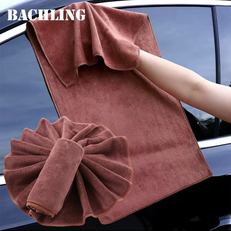 60x160/180cm Car Wash Towel 400GSM Microfiber High Water Absorption Cleaning Towel Superfine Fiber Thickened Large size