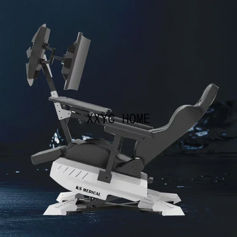 Ergonomic Excellence Cockpit Gaming and Office Chair Computer Reclining Cockpit Gaming Chair (Exclude 2 Monitors)