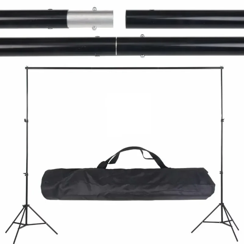 Photo studio accessories, backdrop bracket system, umbrella and reflector, photography light kit