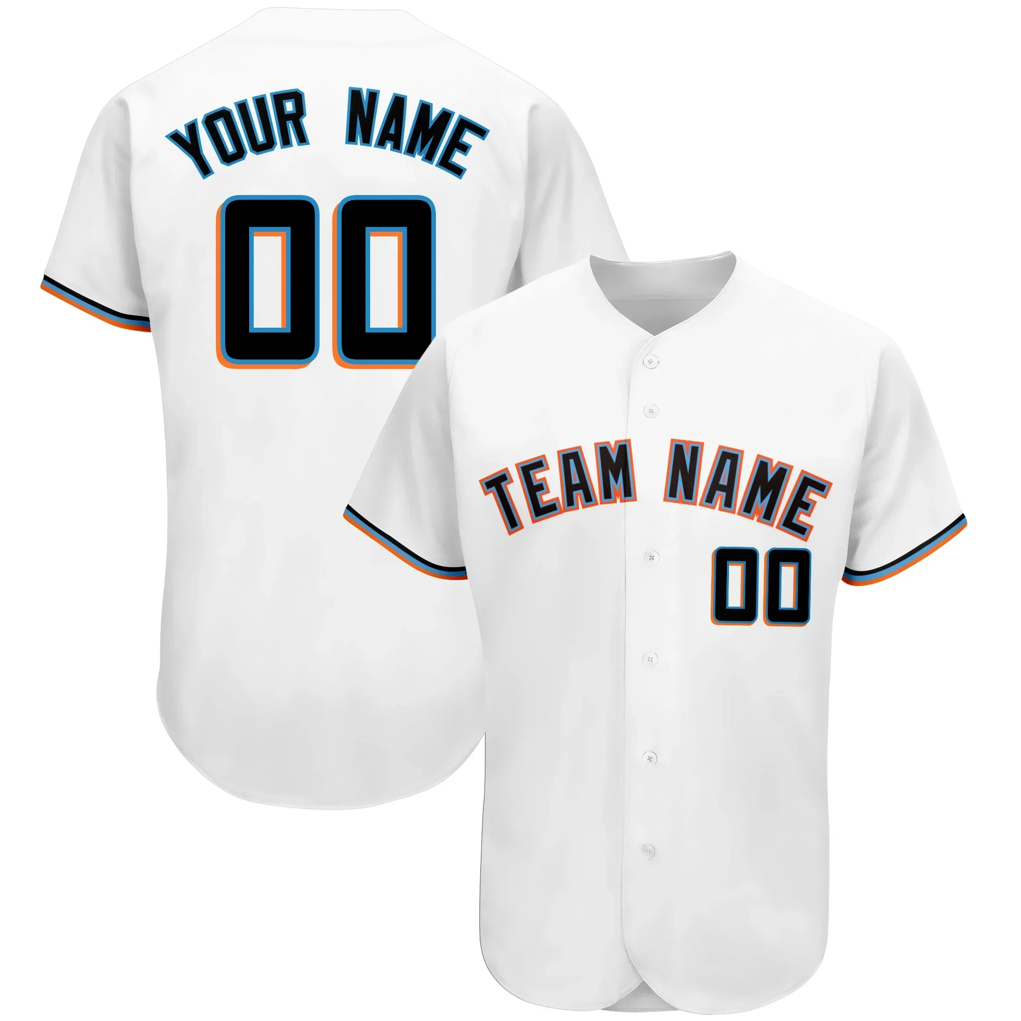 High Quality Baseball Jersey Print Team Name/Number Active Short Sleeve V-neck Streetwear for Men/Women/Child Outdoors/Indoors