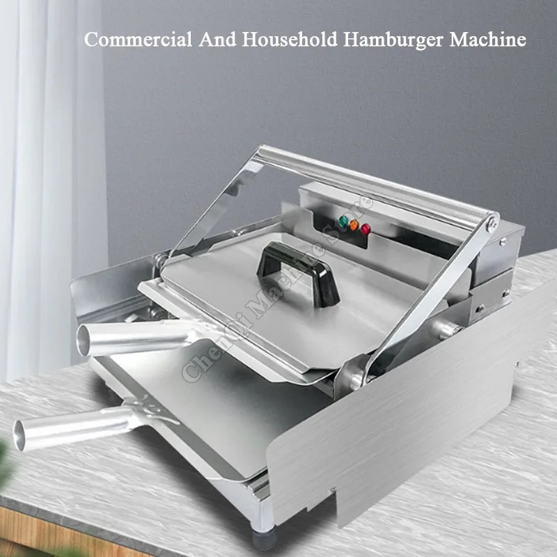 Bak Burger Machine Biefstuk Commerciële Elektrische Hamburger Embryo Bakoven Broodgrill Dubbele Lagen Sandwich Broodrooster