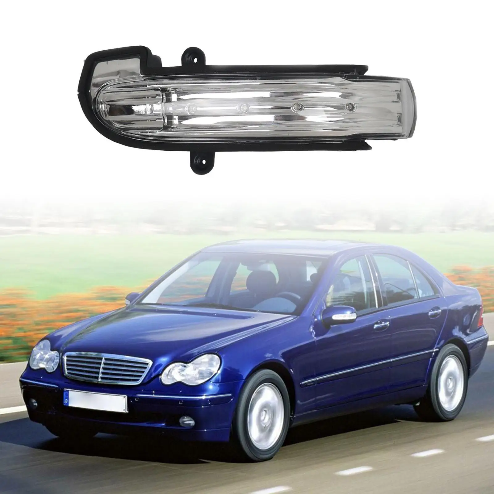 

Door Rearview Side Wing Mirror LED Turn Signal Light Automotive LED Bar for Mercedes Benz W203 Estate S203 Replacement