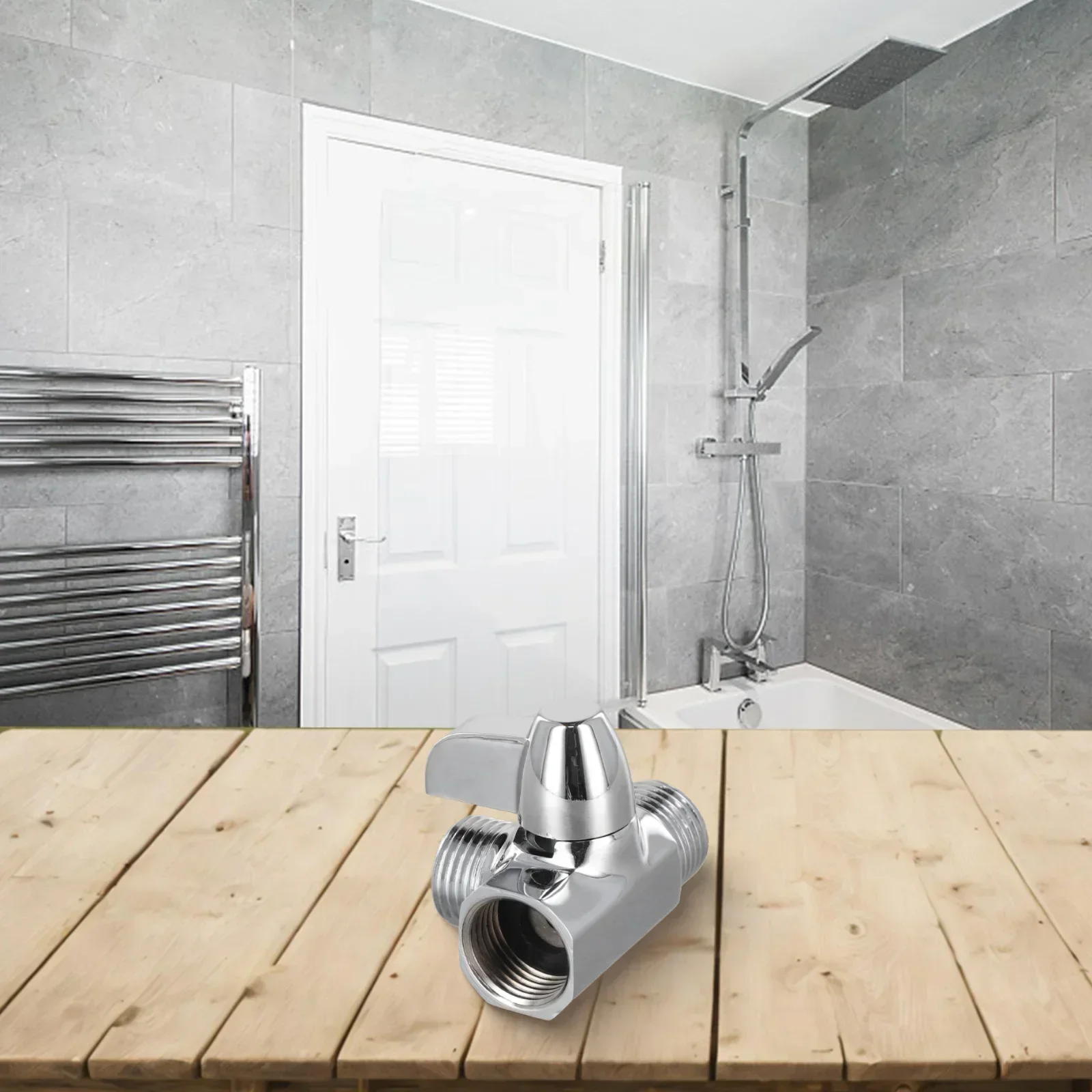 

1 х переключающий клапан Т-образной формы, трехходовой настенный монтаж, сантехнические смесители для душа, смесители, высококачественные материалы