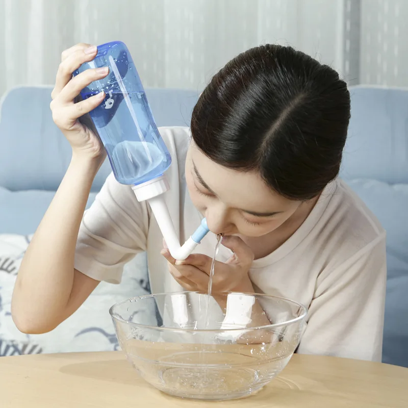 Neus Wassen Cleaner Fles 300 ml Protector Volwassenen Kinderen Zorg Neti Potten Professionele Neusdouche Spoelen Fles