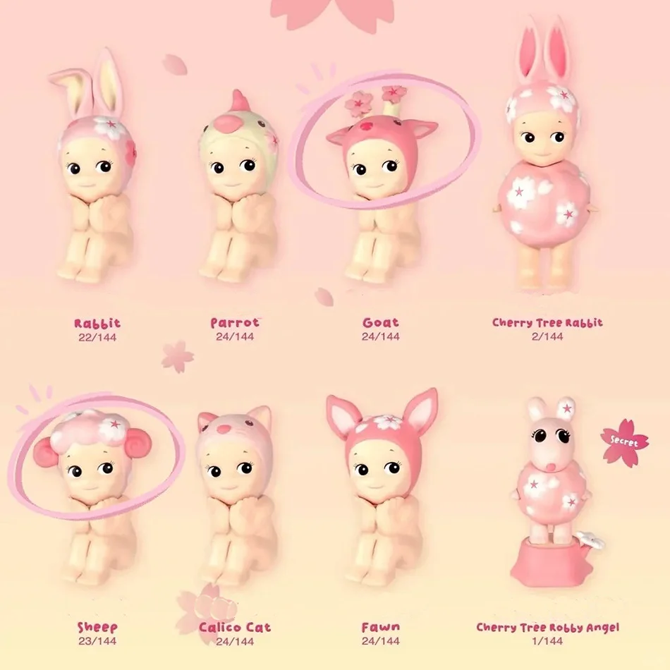 Anime Figures Ornaments S Mini Figure - Animal Series Cherry Blossom New Arrival Cute Dolls Mystery Box Collectible Toys