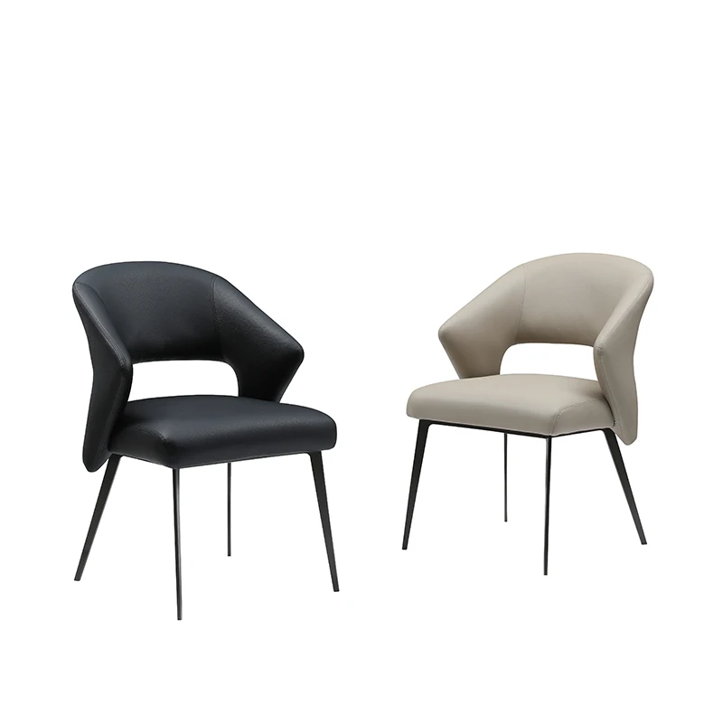 

# Modern Minimalist High-end Italian Style Steel Dining Chair Stable For Home Furniture Hotel Living Room