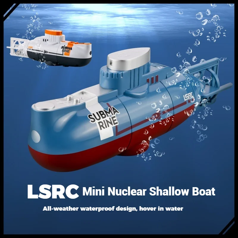 لعبة قارب صغيرة تعمل بالتحكم عن بعد في الغواصة RC للأطفال والمراهقين، قابلة لإعادة الشحن، هدية واقعية مقاومة للماء