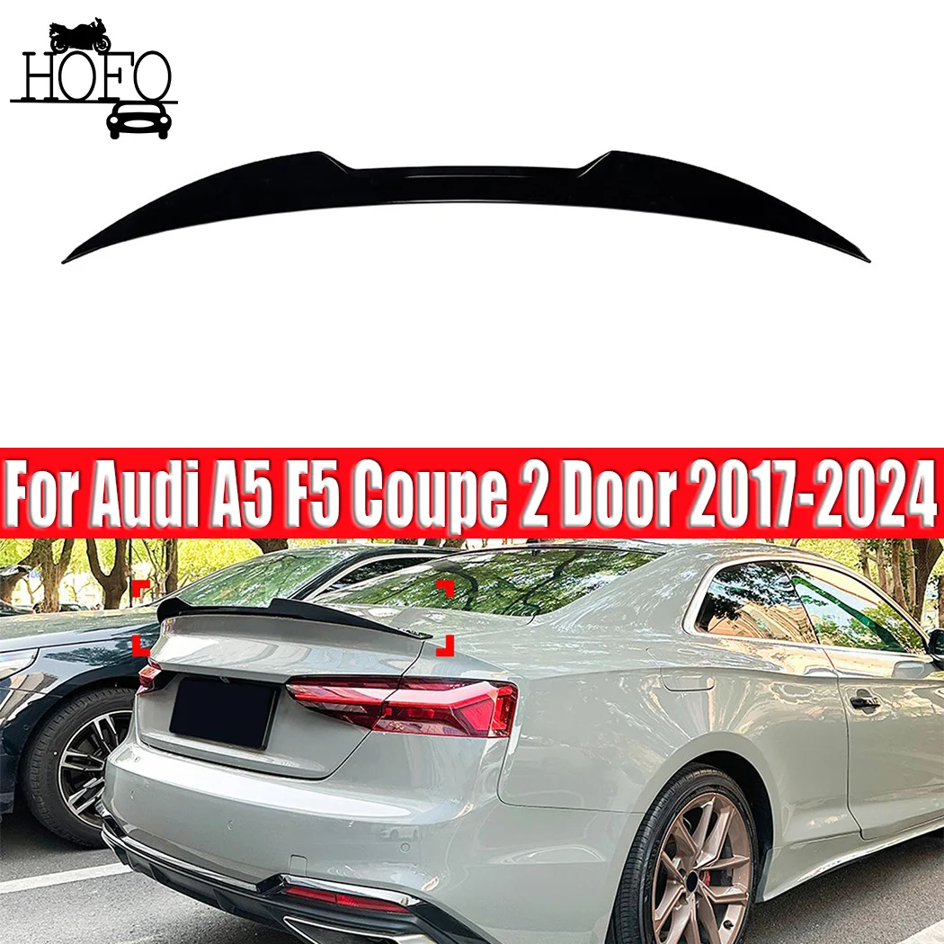 For Audi A5 F5 Coupe 2 Door 2017-2024  Rear Boot Top Tail Wings Ducktail Auto Parts Car Accessories