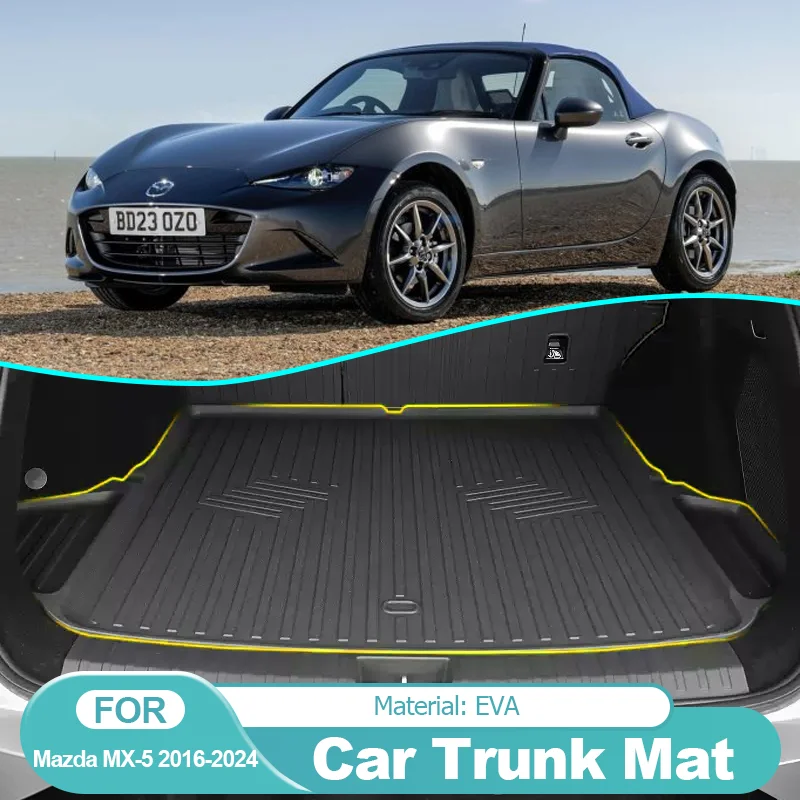 

for Mazda MX-5 Miata MX5 MX 5 Roadster 2016~2024 Car Rear Trunk Mat Waterproof Protective Liner Trunk Tray Floor Mat Accessories