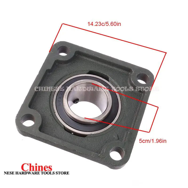 UCF210 شفة مقعد تحمل 50 مللي متر فتحة الحديد الزهر تحمل وحدة تثبيت قفل المسمار