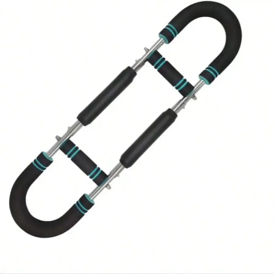 جهاز تمرين الذراع القوي القابل للتعديل بوزن 60-100 رطلًا - قضيب تمرين الربيع للساعد على الصدر ثلاثي الرؤوس، مجموعة أدوات تدريب قوة اللياقة البدنية المنزلية