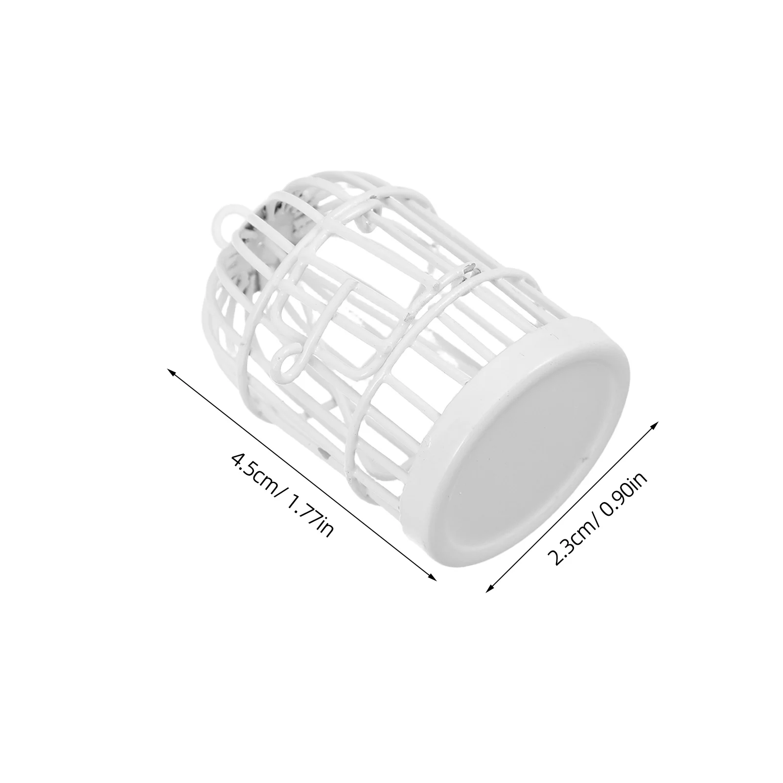 2개 미니어처 빈티지 메탈 새장, 요정 정원 홈 장식 DIY 프로젝트용 작은 새장