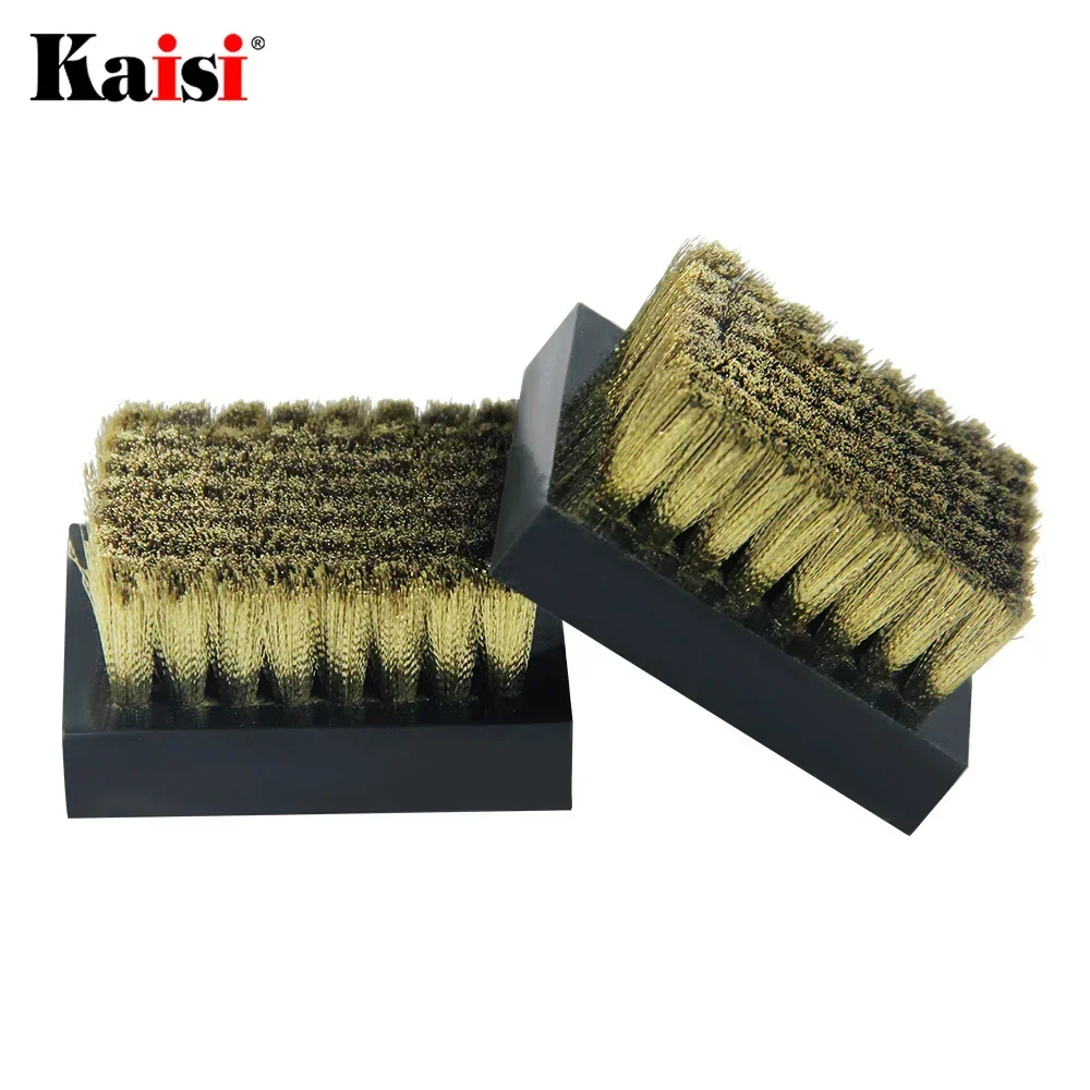 Kaisi لحام لحام الحديد تلميح الأنظف تنظيف فرشاة أسلاك الفولاذ محطة لحام وسادة نظيفة القصدير إزالة فرشاة
